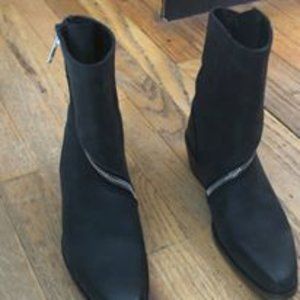 John Fluevog black leather boots